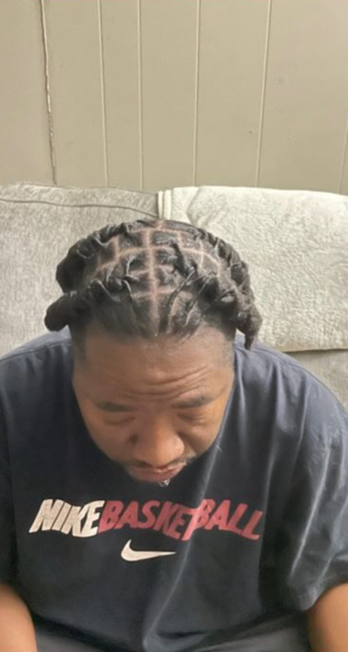 Front view of styled twists